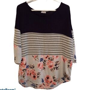 Egs California Georgette & Knit Top